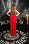 Sexy KouClaMaxi evening gown with WOW!back cutout black Einheitsgroesse