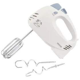 Sencor SHM 5203-EUE3 biela / Ručný šľahač / 400 W / 5 rýchlostí / hnetacie šľahacie metly (8590669287604)
