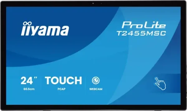 23.8" iiyama ProLite T2455MSC-B2 čierna / Dotykový monitor / IPS / 1920x1080 / 120Hz / 5ms / 400cd / repro / HDMI / DP (T2455MSC-B2)
