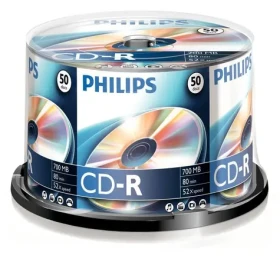 Philips CD R 700MB / Optický disk / 52x / 80 min / Spindl 50 ks (CR7D5NB50/00)