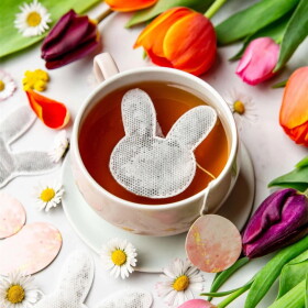 TEA HERITAGE Čierny čaj s jablkom a škoricou Bunny – 5 ks