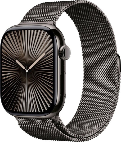 Apple Watch 10 GPS + Cellular 42mm Slate Titanium Milanese Loop ČiernyX053QF/A)