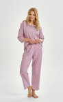 Taro pyžamo 3435 Jolie 3/4 S-XL Z25/26 dámske bez zipsu Růžová S