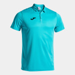 Pánska polokošeľa Joma Polo Shirt Hobby S/S Fluor Turquoise XXL