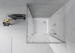 MEXEN/S - Rio štvorcový sprchovací kút 80 x 80, mráz, chróm + vanička so sifónom Rio, biela 860-080-080-01-30-4510