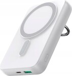 Joyroom Joyroom JR-W050 10000mAh 20W MagSafe z ringiem i podstawką Biely