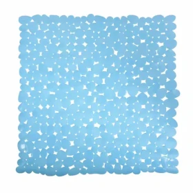 MSV GALETS protišmyková podložka do sprchy svetlo modrá / PVC / 53 x 53 cm