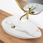REA - Umývadlo na dosku Greta 65 Bianco Shiny REA-U6501
