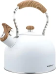Kinghoff KH-1860 biela / Kanvica s píšťalkou / 2,5 l (KH-1860)