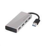 CLUB3D USB 3.0 Hub CSV-1431 strieborná / 4x USB 3.0 (CSV-1431)