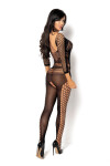 Bodystocking Lucelia bodystocking - BEAUTY NIGHT FASHION černá S/L