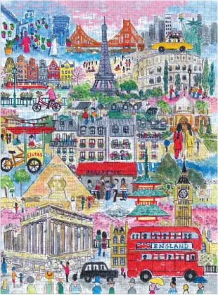 Galison Puzzle Mestá z celého sveta