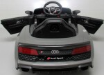 Mamido Elektrické autíčko Audi R8 Sport v šedom prevedení, EVA kolesami a koženým ovládačom