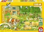 Schmidt Puzzle Zvieracie rodinky zo statku