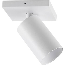 Deko Light 348245 Can Tilt eckig, 1x 7,5 W GU10, Weiß Stropné svítidlo GU10 7.5 W biela; 348245