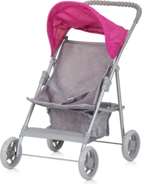 CHIPOLINO Športový kočík pre bábiky Alice šedoružová