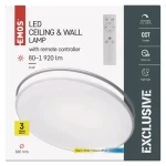 Emos Prisadené LED svietidlo ZM5165 / kruh / 24 W / teplá-studená biela / stmievateľné / diaľkový ovládač / IP20 (1539084002)