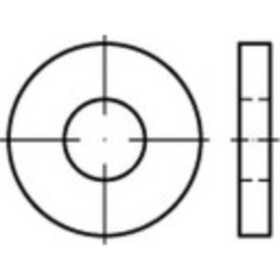 Podložka 13 mm 30 mm nerezová ocel A2 50 ks TOOLCRAFT 1067786; 1067786
