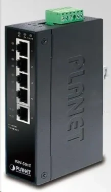 Planet ISW-501T / Switch průmyslový / 5x 10/100Base-TX / DIN / IP30 / -40 až 75 °C (ISW-501T)