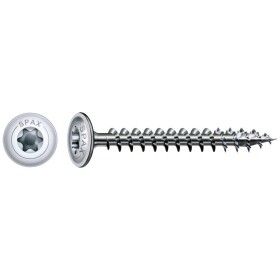 SPAX 251010600805 skrutka do dreva 6 mm 80 mm Torx, vnútorná korunka šesťhranná ocel glavanizované zinkom 100 ks; 251010600805