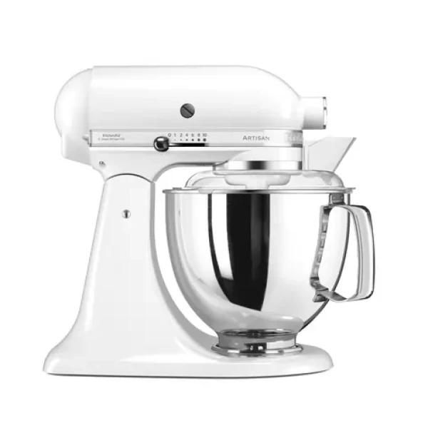 KitchenAid 5KSM175PSEWH biela / Kuchynský robot Artisan / 300 W / 4,8 L / 10 rýchlostí (5KSM175PSEWH)