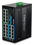 Trendnet TI-PG262 / Priemyselný switch / 24x Gigabit / 16x PoE+ / 2x SFP / 480 W PoE / DIN-Rail (TI-PG262)
