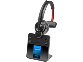 Poly Savi 8410 Office DECT čierna / Bezdrôtová náhlavná súprava / mikrofón / DECT / BT (8L5A7AA#ABB)