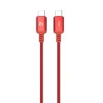 Adam Elements CASA S120 červená / Kábel / USB-C - USB-C / 60W / 1,2m (ACBADS120RD)