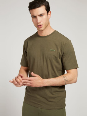 Pánske tričko khaki Guess khaki