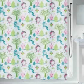 Spirella Princess sprchový záves motív princeznej / polyester / 180 x 200 cm
