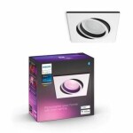 Philips Hue WACA Centura zápustné LED svietidlo hranaté GU10 1x5.7W biela / 350lm / 2000-6500K / RGB / IP20 (SKL000322829)