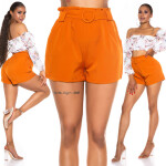 Sexy Elegant Summer Shorts with Belt L/XL