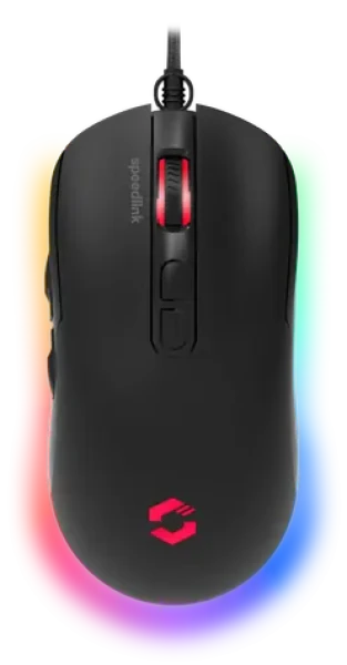 TAUROX Gaming Mouse čierna / herná drôtová myš / optická / 7200 DPI / 5 tlačidiel / USB-A / 1.8m (SL-680016-BK)