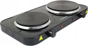 Esperanza EKH014 Yellowstone čierna / Elektrický varič / 2 vykurovacie dosky / 2500 W / 5 teplotných stupňov (EKH014K)