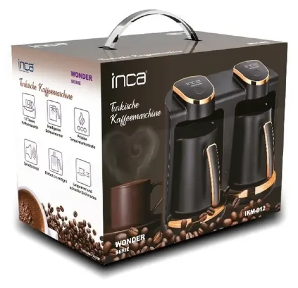 INCA TURBO Wonder Duo čierna / Kávovar / Touch-Control (IKM-012)