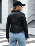 Dámska kožená bunda TY4197 black - FashionStreet M