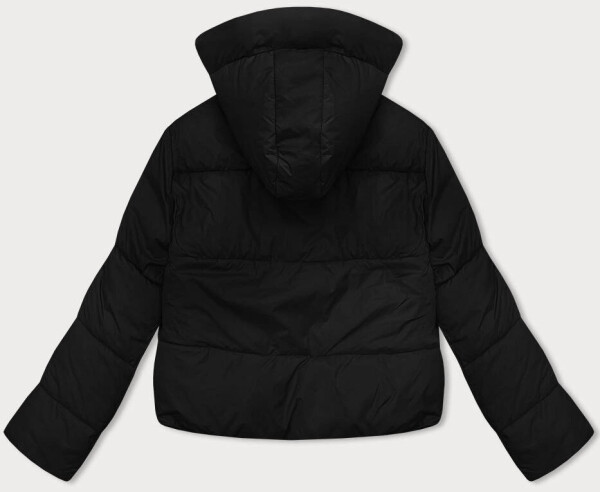 Čierna dámska krátka zimná páperová bunda J Style (16M9188-392) odstíny černé XL (42)