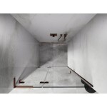 MEXEN/S - Lunar L sprchové dvere krídlové ľavé 70, transparent, ružové zlato 834L-070-000-60-00-L