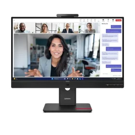 23.8" Lenovo ThinkVision T24-4v čierna / Monitor / IPS / 1920x1080 / 120Hz / 6ms / 250cd-m2 / HDMI + DP + VGA / Webcam 5MP (64B6MAT1EU)