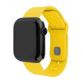 FIXED Set silikónových remienkov Silicone Sporty Strap pre Apple Watch 38/40/41mm žltý (FIXSST2-436-YL)