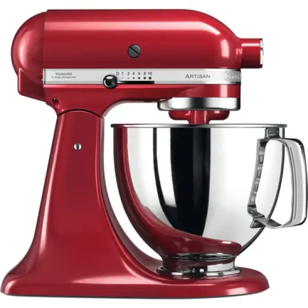 KitchenAid 5KSM125 kráľovská červená / Kuchynský robot Artisan / 300 W / 4,8 L / 10 rýchlostí (5KSM125EER)