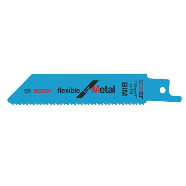 Bosch Accessories 2608656269 Sabre saw blade S 522 BF Flexible for Metal 2 ks; 2608656269