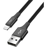 Baseus CA1T4-B01 Fast 4v1 čierna / 2x USB-C / micro USB / Lightning / 1.2m (CA1T4-B01)