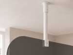 CERANO - Sprchová zástena Walk-in Orbis Top Round Ľ/P - 8 mm - okrúhla vzpera - biela matná, grafitové sklo - 110x200 CER-682531