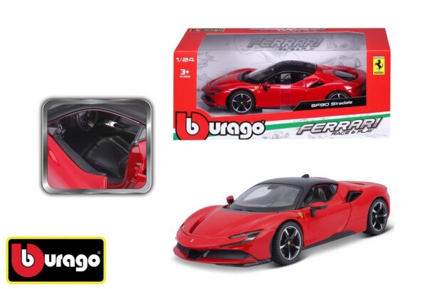 Bburago 1:24 Ferrari Top SF90 Stradale Red, W012177