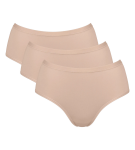 Sloggi GO Daily Cotton - 3× Midi nohavičky z česanej organickej bavlny Sloggi NEW BEIGE XL