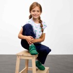 Topánky Affenzahn Minimal Lowboot Knit Frog Green 24 EUR