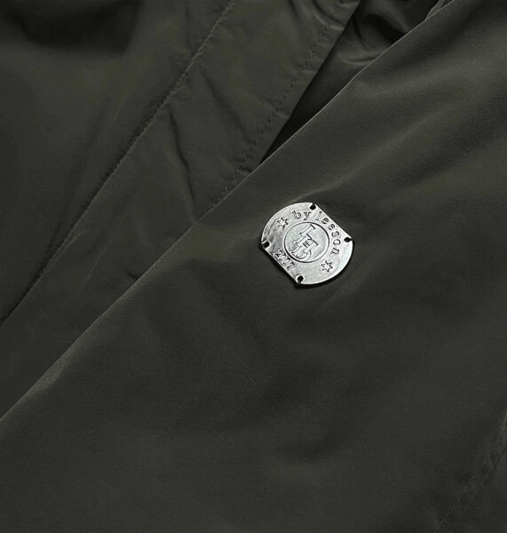 Dámska zimná bunda v khaki farbe (m21309) odstíny zelené XL (42)