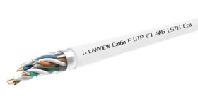 Lanview Cat6a F-UTP inštalačný kábel 305 m biely / Sieťový kábel / LSZH / AWG23 (LVN122164)