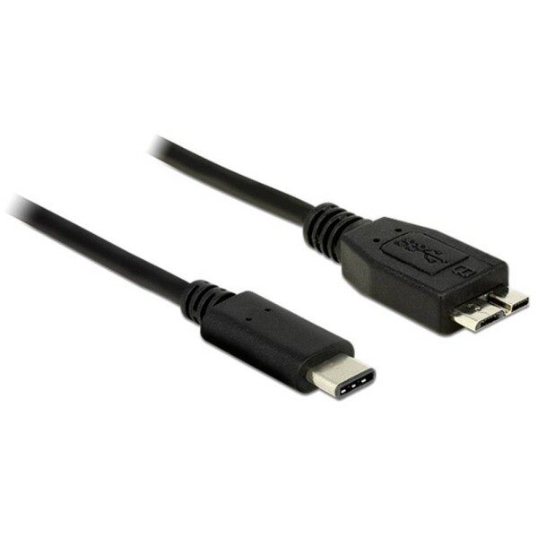 DeLock Kábel USB 3.1 C (M) - USB 3.1 Micro-B (M) 1.0m čierna (83677)